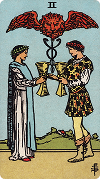 2 of Cups Tarot card meaning