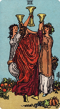 3 of Cups Tarot card meaning