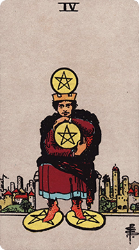 4 of Pentacles Tarot card meaning