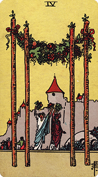 4 of Wands Tarot card meaning