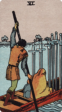 6 of Swords Tarot card meaning