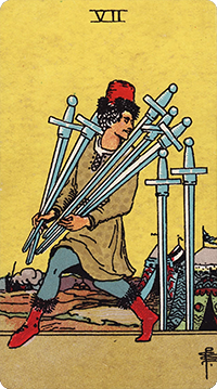 7 of Swords Tarot card meaning