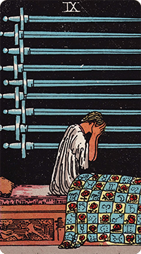 9 of Swords Tarot card meaning