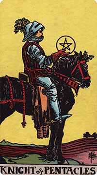 Knight of Pentacles Tarot card meaning