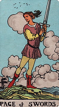 Page of Swords Tarot card meaning