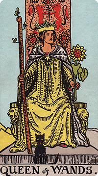 Queen of Wands Tarot card meaning