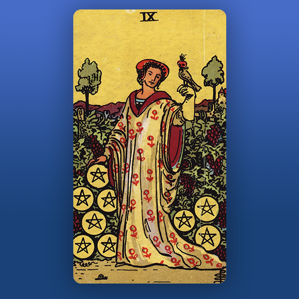 Nine of Pentacles